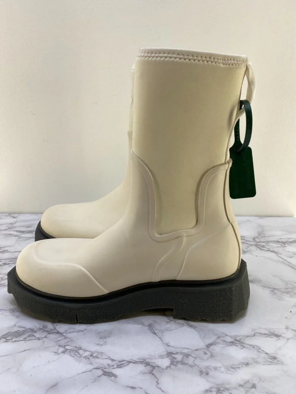 Off-White Graphic Printed Round Toe Ankle Boots SZ 10 ''40''